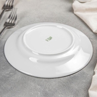 Тарелка фарфоровая &laquo;Букет цветов&raquo;, d=20 см, белая