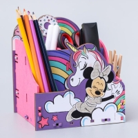 Органайзер для канцелярии, 14х14х16 см, Минни Маус и Единорог Органайзер для канцелярии, 14х14х16 см, Минни Маус и Единорог