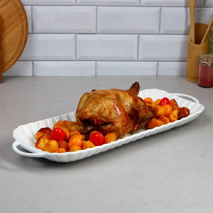 Блюдо &laquo;Кармен&raquo;, 1.6 л, большое, фарфор, Иран