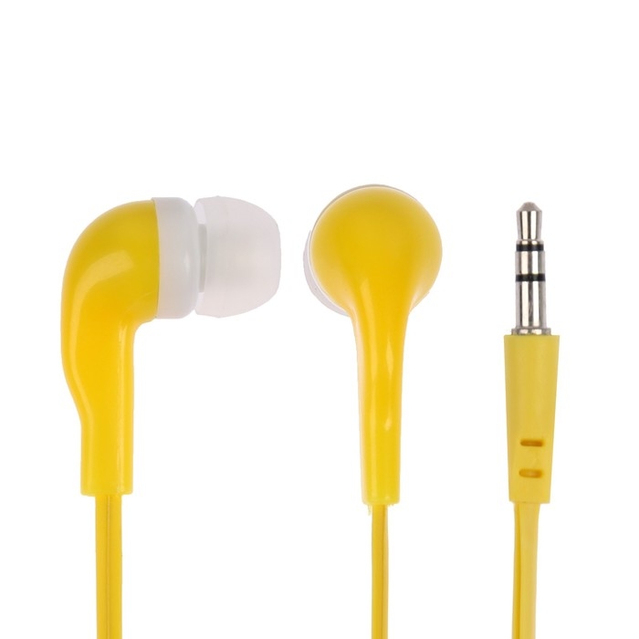 Наушники Luazon LN-2, вакуумные, плоский провод, МИКС