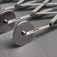 Тесторезка растяжимая Доляна, 5 дисков, 24,5&times;5 см