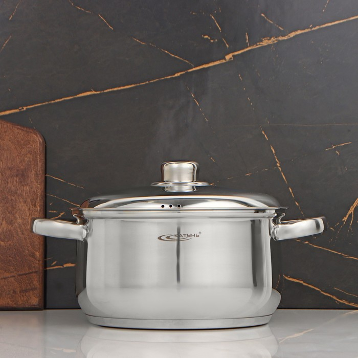 Кастрюля &laquo;Гретта&raquo;, 4.5 л, d=22 см, капсульное дно, индукция