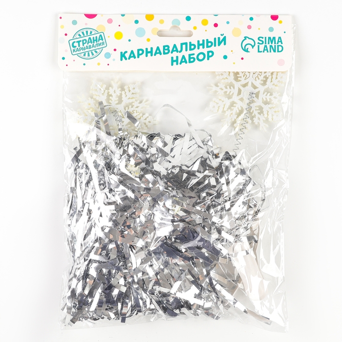 Новогодний карнавальный набор &laquo;Снежинка 1&raquo; (ободок+ помпоны), на новый год