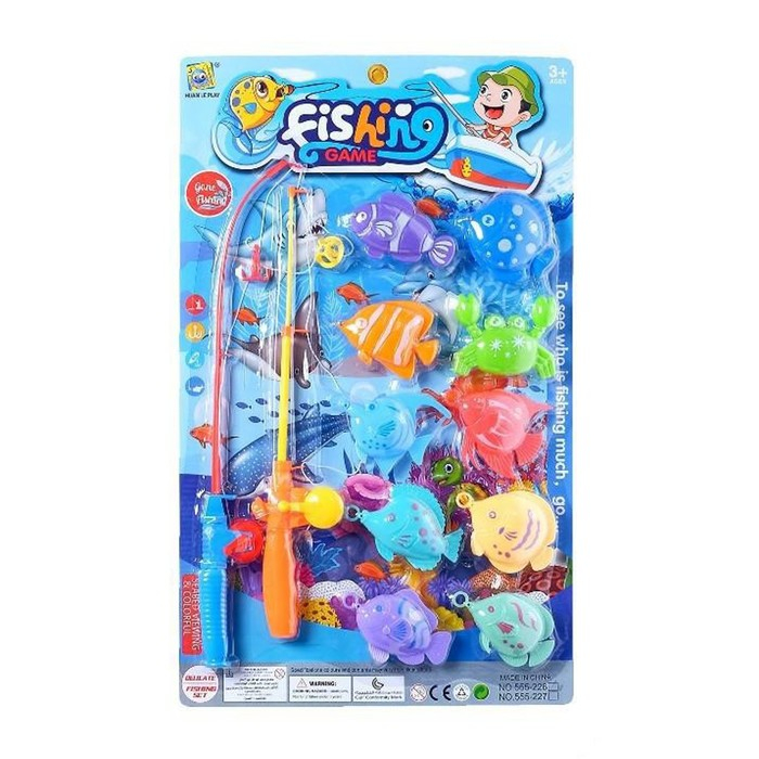 Рыбалка &laquo;Большой улов&raquo;, 10 рыбок, 2 удочки