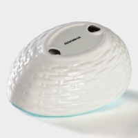 Салатник Доляна &laquo;Зайка&raquo;, 430 мл, 18&times;14&times;11 см, цвет голубой