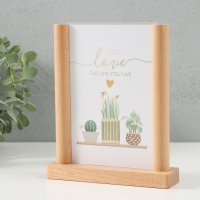 Фоторамка дерево на 1 фото 10х15 см "Альвисс" 13,5х3,5х10,5 см