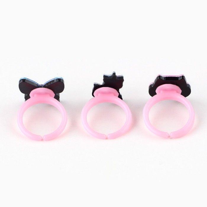 Кольцо 3 шт с тату «Милой принцессе» 8 х 12 см Кольцо 3 шт с тату «Милой принцессе» 8 х 12 см