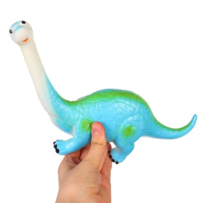 Резиновая игрушка для ванны &laquo;Динозавр: Диплодок&raquo;, 22 см, с пищалкой, Крошка Я