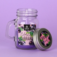 Ароматическая свеча в стекле &laquo;Black currant&raquo;, 8.5 х 7.2 см.