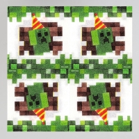 Салфетки бумажные &laquo;Пиксели&raquo;, 24х24 см, 20 шт