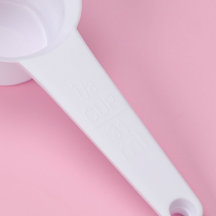 Набор мерных ложек Доляна, 11 шт: 30/60/80/125/250 мл, 0,6/1,2/2,5/5/7,5/15 мл, цвет белый