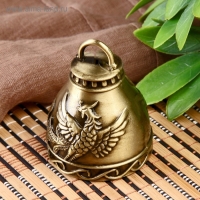 Колокольчик - подвеска металл &laquo;Птица Феникс&raquo;, 6&times;4.8&times;4.8 см