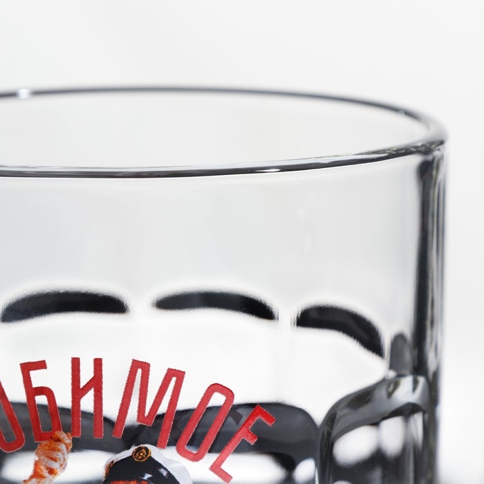 Пивная кружка &laquo;Любимое пиво&raquo;, стеклянная, 500 мл, микс