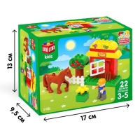 Конструктор &laquo;Лошадка с домиком&raquo;, 22 детали