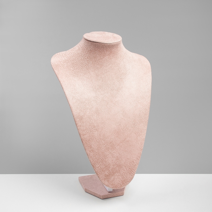 Бюст для украшений, 24×17×35 см, цвет розовый Бюст для украшений, 24×17×35 см, цвет розовый