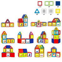 Конструктор магнитный &laquo;Цветные магниты&raquo;, 28 деталей