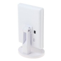 Зеркало Luazon KZ-06, подсветка, 26.5 х 16 х 12 см, 22 диода, сенсорная кнопка, белое