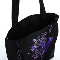 Шопер &laquo;Аниме&raquo; 35х0.5х40 см, отд без молнии, без подклада, чёрный