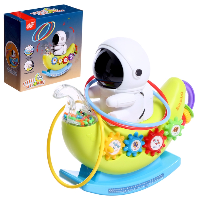 Музыкальная качалка «Маленький астронавт», звуковые эффекты, цвета МИКС Музыкальная качалка «Маленький астронавт», звуковые эффекты, цвета МИКС
