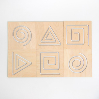 Развивающая игрушка нейротренажер для детей &laquo;Межполушарная доска. Простые фигуры&raquo;