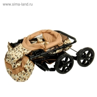 Коляска-трансформер «Пилот», пластиковые колёса, оттенки бежевого, рисунок МИКС Коляска-трансформер «Пилот», пластиковые колёса, оттенки бежевого, рисунок МИКС