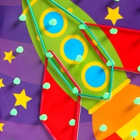 Геоборд двусторонний &laquo;Транспорт&raquo; со сменными картинками и резиночками, по методике Монтессори