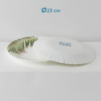 Сервиз столовый Avvir &laquo;Юкка&raquo;, 18 предметов: 6 тарелок d=16,5 см, d=17,5 см, d=23 см, стеклокерамика, цвет белый