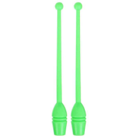 Булавы для художественной гимнастики вставляющиеся Grace Dance, 35 см, цвет зелёный