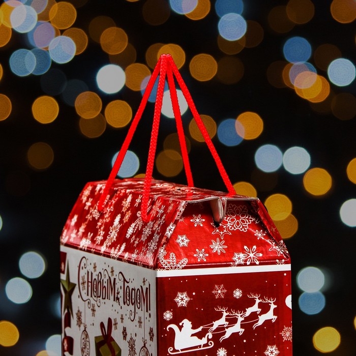 Новый год. Коробка подарочная складная Новый год. Коробка подарочная складная "Аврора" 23 х 10 х 22 см.