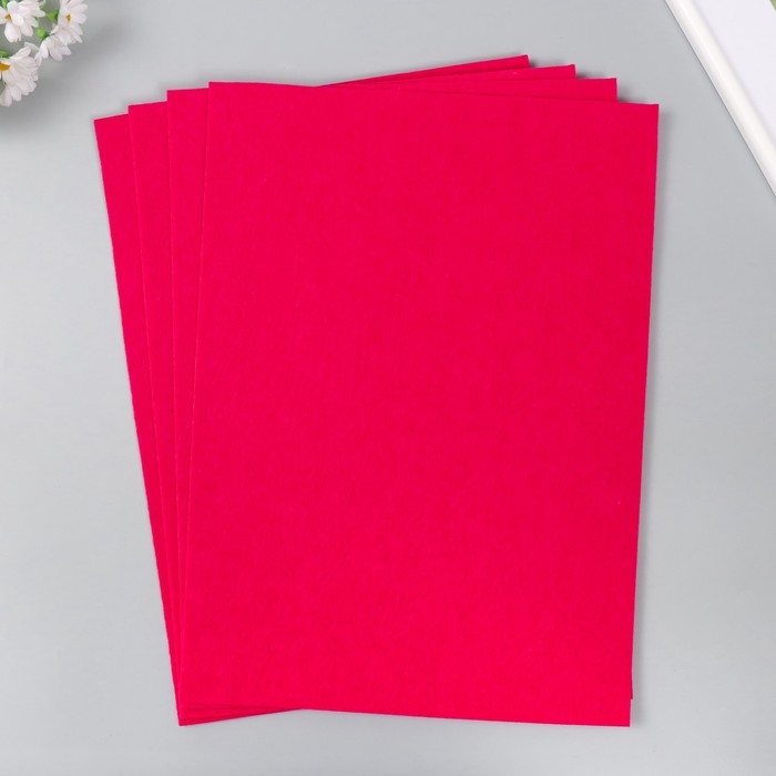 Фетр 2 мм Фетр 2 мм "Фуксия" набор 4 листа 30х40 см