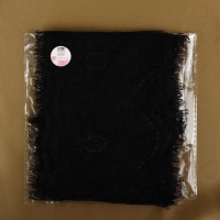 Кружево реснички, 150 мм &times; 3 &plusmn; 0,5 м, цвет чёрный