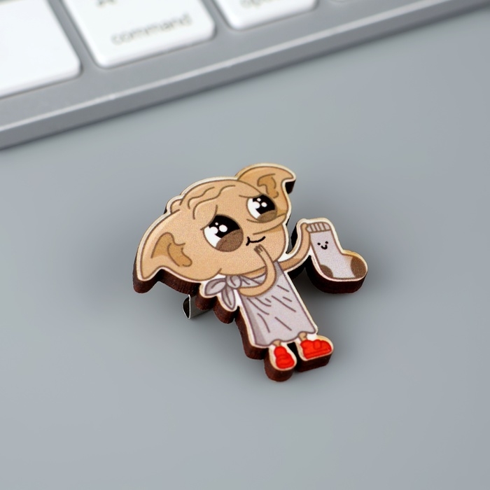 Значок деревянный &laquo;Запах свободы&raquo;, 3,4 х 3,3 см