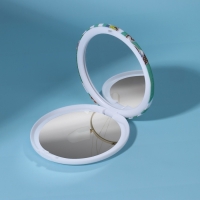 Зеркало складное &laquo;Совы&raquo;, d = 7,5 см, рисунок МИКС