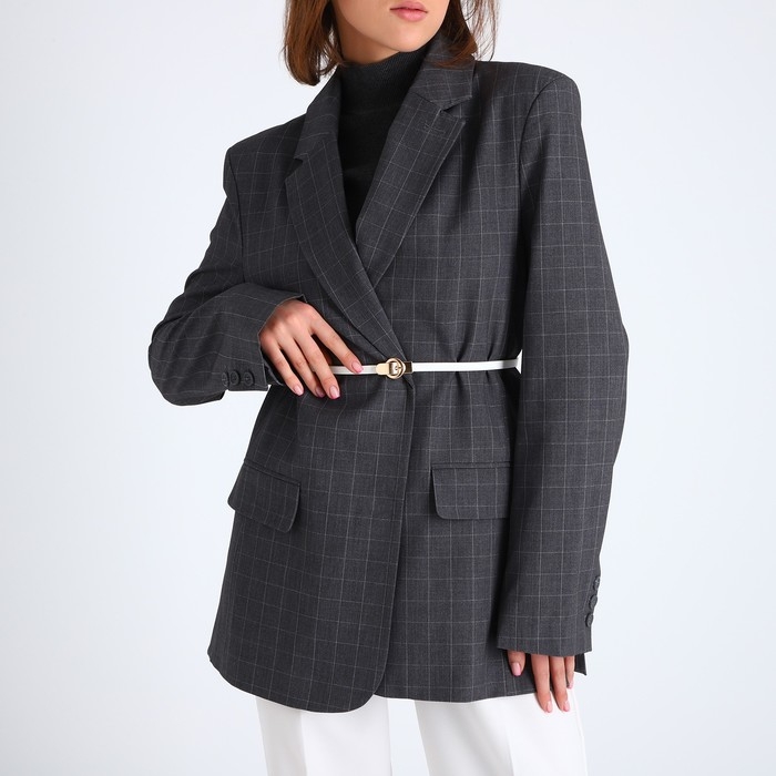 Ремень женский, ширина 1 см, пряжка металл, цвет белый Ремень женский, ширина 1 см, пряжка металл, цвет белый