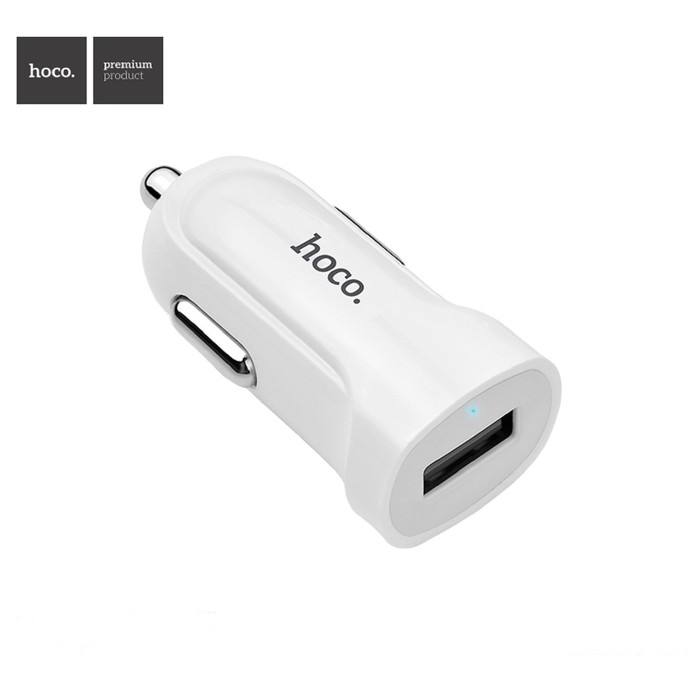 Автомобильное зарядное устройство Hoco Z2, USB - 1.5 А, белый Автомобильное зарядное устройство Hoco Z2, USB - 1.5 А, белый
