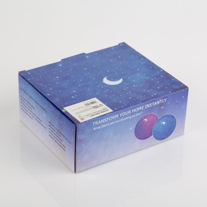 Световой прибор &laquo;Звёздное небо&raquo; 5 см, лазер, динамик, пульт ДУ, свечение мульти, 5 В