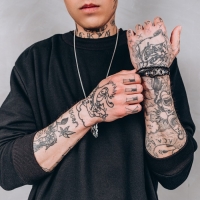 Браслет унисекс &laquo;Стиль&raquo; икс фактор, цвет чёрный с чернёным серебром, 21,5 см