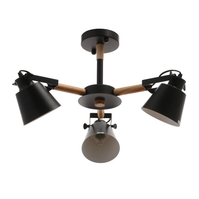 Люстра 1054/3BK E27 60Вт черный 60х60х50 см BayerLux