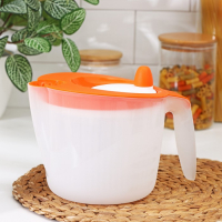 Сушилка для зелени с мерным кувшином, 1950 мл, 23&times;17&times;15 см, цвет МИКС