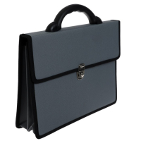 Портфель деловой 350 х 260 х 100 мм, текстильный, 2 отделения, К 1С11 "Выборг", серый Портфель деловой 350 х 260 х 100 мм, текстильный, 2 отделения, К 1С11 "Выборг", серый