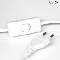 Лампа настольная BayerLux ЭКО "Лорен" 1х40Вт Е27 белый 16х16х34см