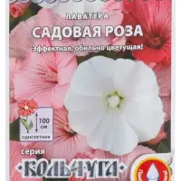Семена цветов Лаватера "Садовая роза" смесь, серия Кольчуга, О, 0,3 г