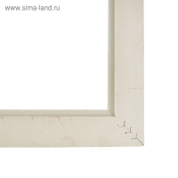 Рама для картин (зеркал) 21&times;29.7&times;4 см, дерево &laquo;Версаль&raquo;, бело-золотая