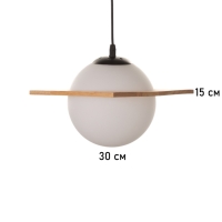 Светильник BayerLux ЭКО "Лакки" 1х40Вт Е27 черный/коричневый 23х23х100см