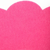 Ветеринарный воротник из фетра "Ромашка", размер S, фуксия