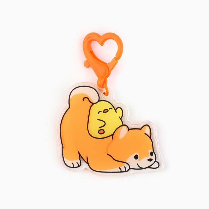 Брелок для ключей &laquo;Сиба-ину&raquo;, 5 х 7.2 см