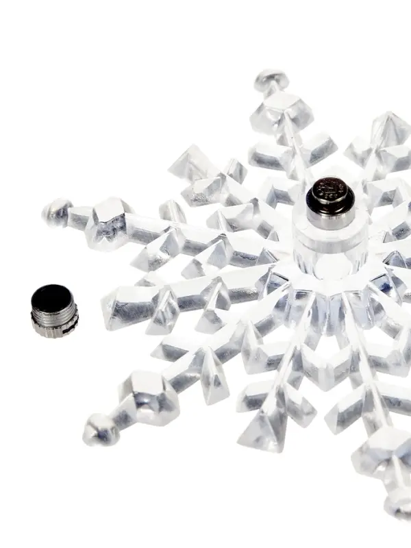 Подвеска светодиодная &laquo;Снежинка&raquo; 14 см, 1 LED, от батареек LR41&times;3, свечение RGB