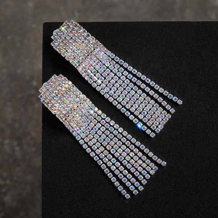 Клипсы &laquo;Вечеринка&raquo; квадрат, цвет радужный