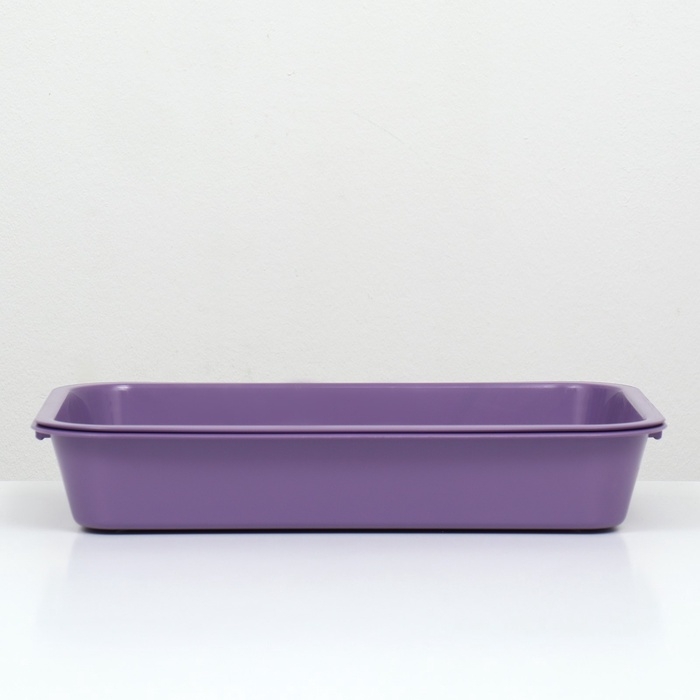 Туалет средний с сеткой 36 х 26 х 6,5 см, фиолетовый,