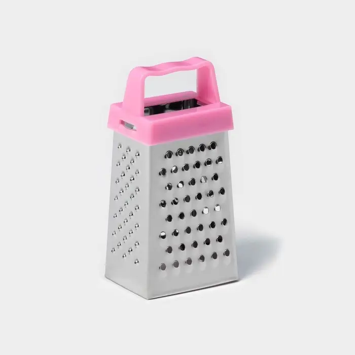 Тёрка четырёхгранная Доляна &laquo;Мини&raquo;, 3.5&times;6.5&times;3 см, для корицы и шоколада, МИКС